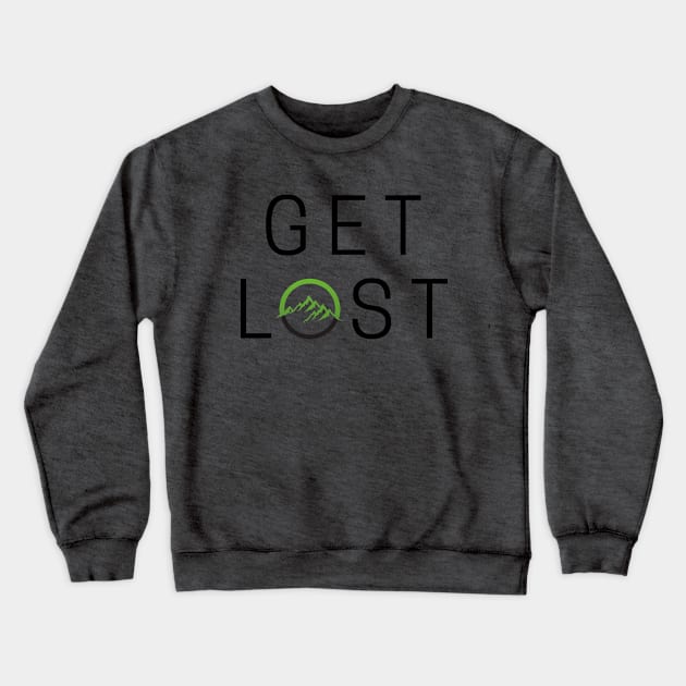 GET LOST Crewneck Sweatshirt by Saltee Nuts Designs